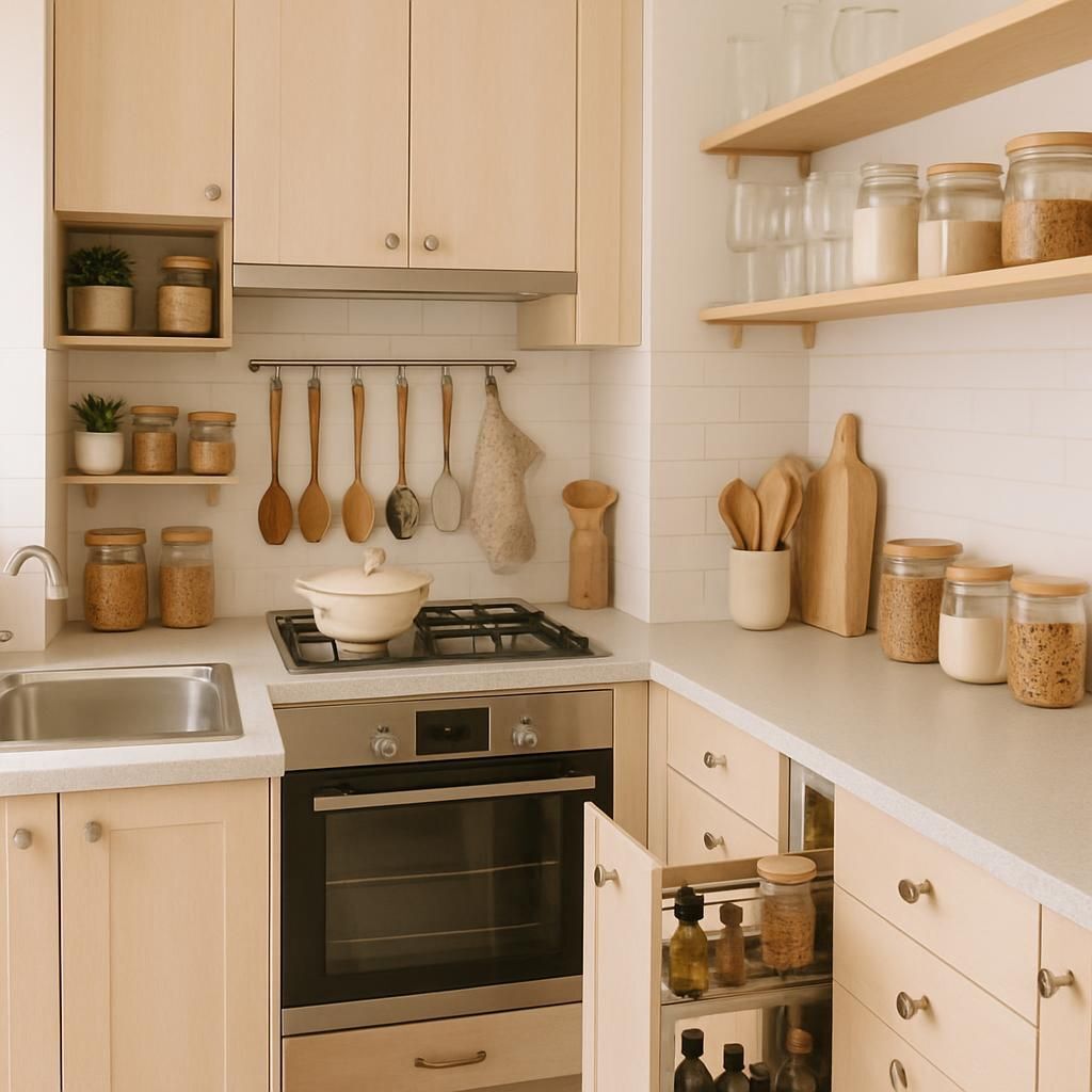 Découvrez des astuces pratiques pour optimiser l'espace et organiser efficacement votre cuisine même avec peu de rangement.